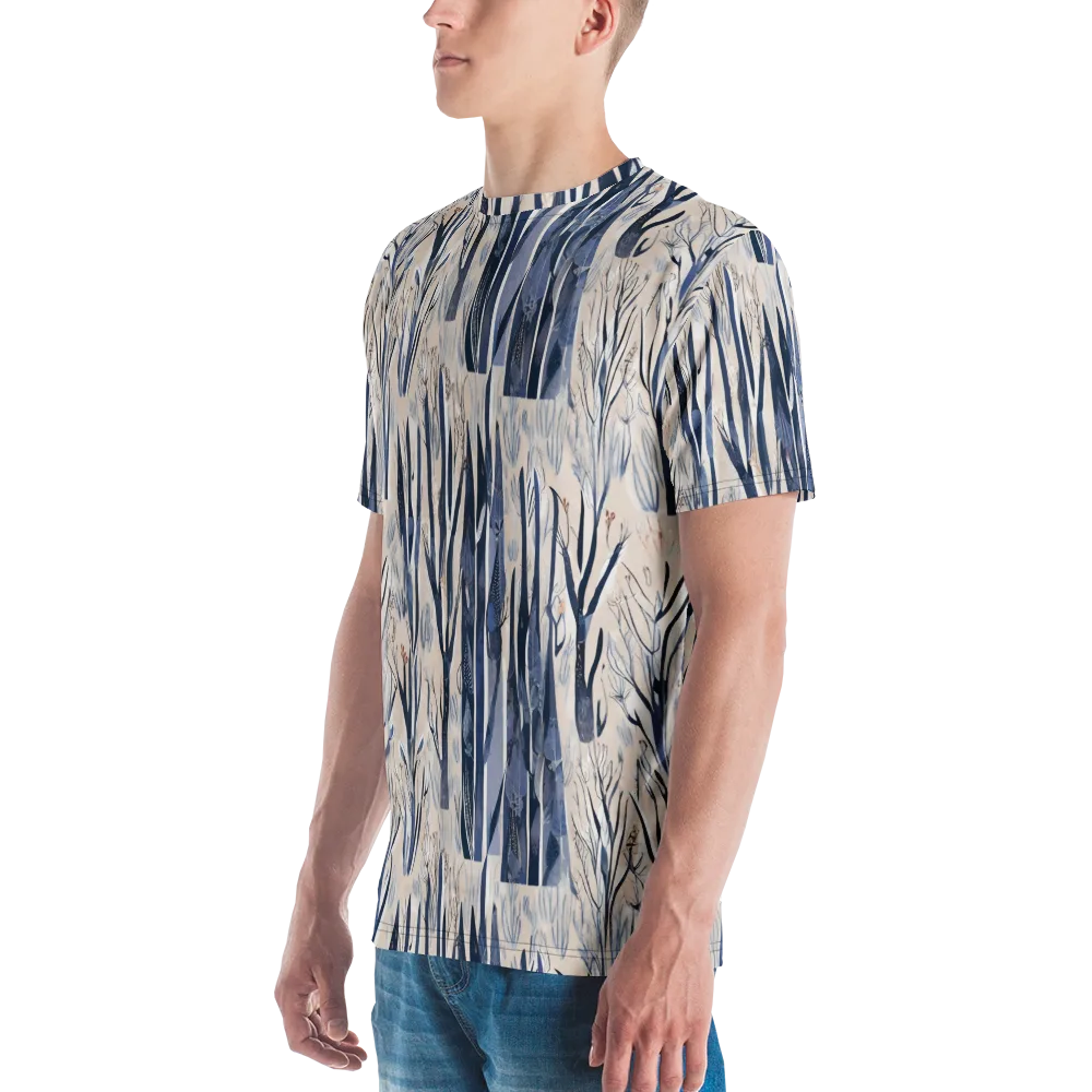 Winter Herbarium on Men's Crew Neck T-Shirt — Left