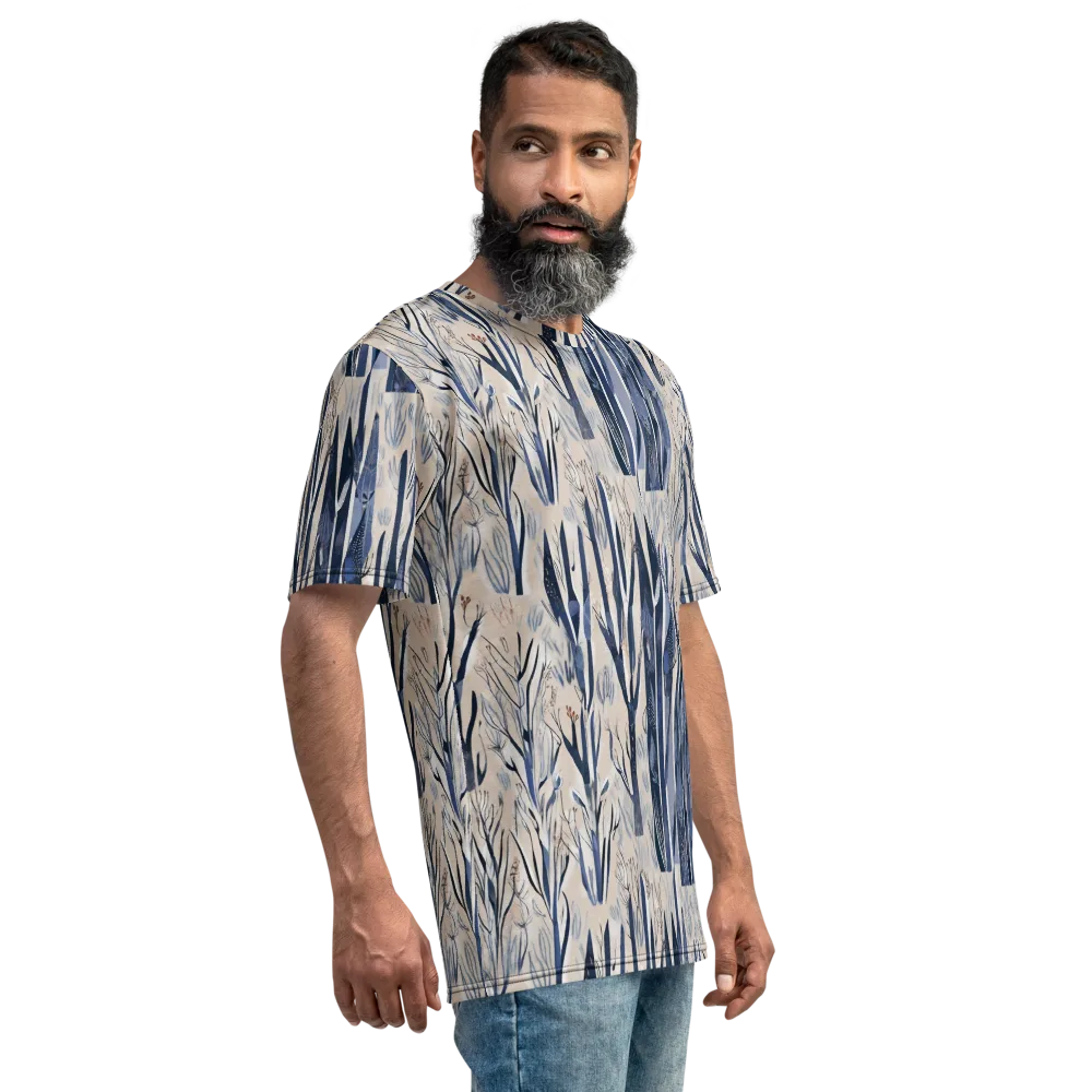 Winter Herbarium on Men's Crew Neck T-Shirt — Right
