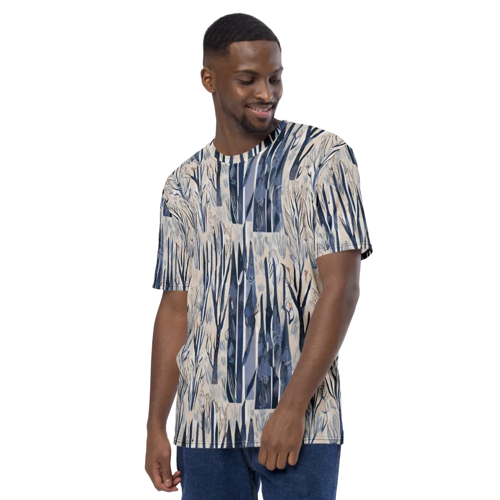 Winter Herbarium on Men's Crew Neck T-Shirt — Left