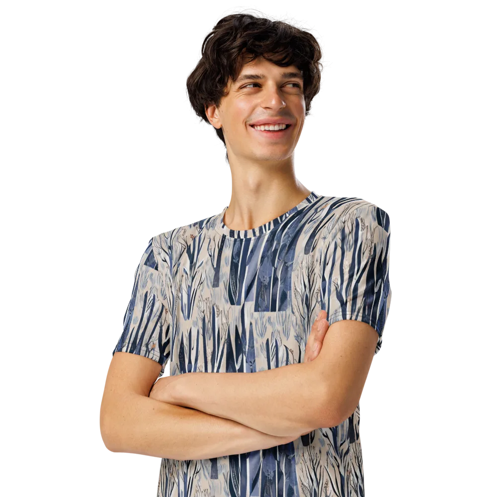 Winter Herbarium on Men's Crew Neck T-Shirt — Left Front