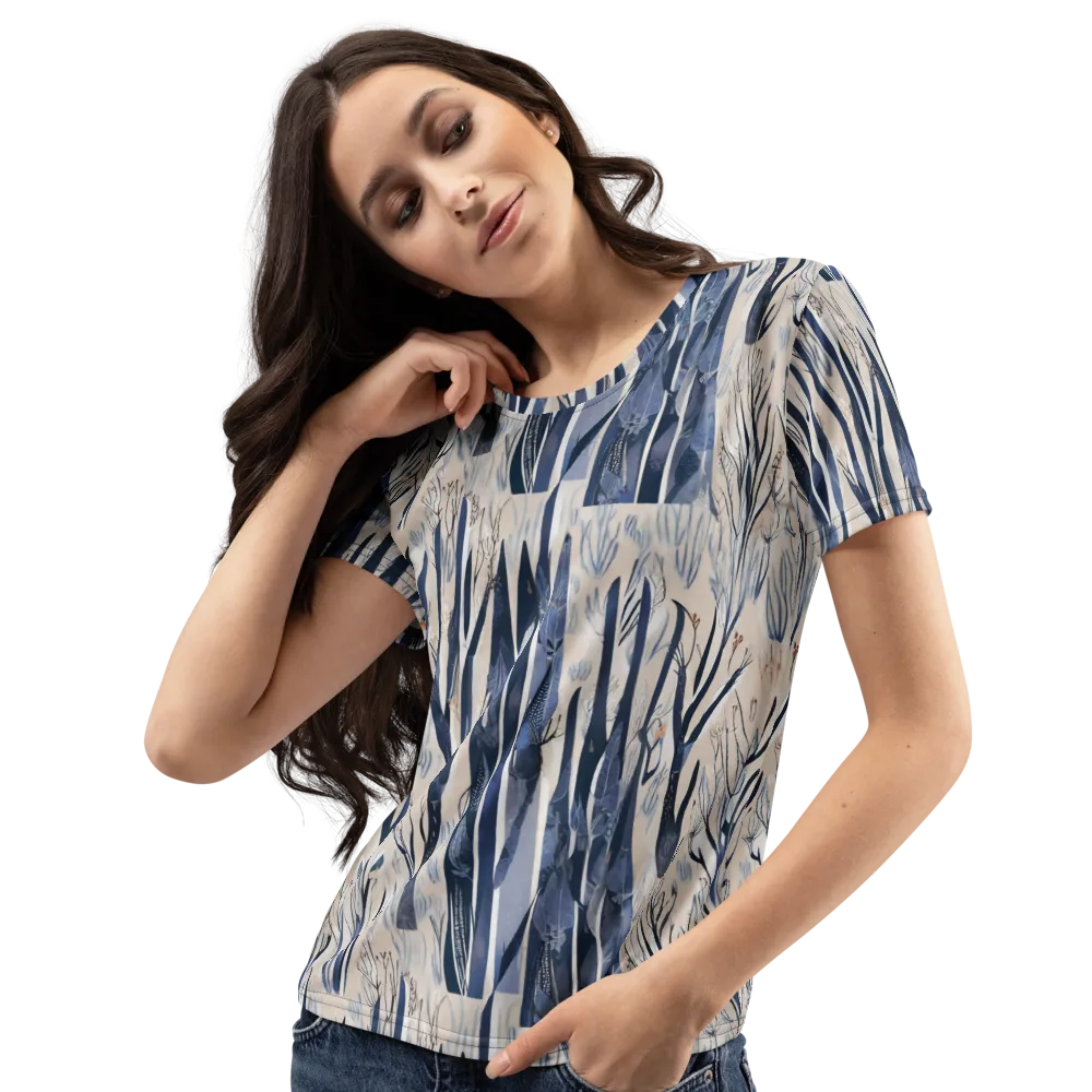 Winter Herbarium on Women's Crew Neck T-Shirt — Left Front