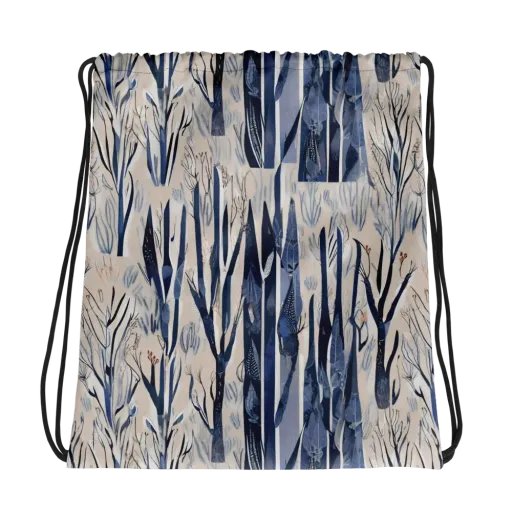 Winter Herbarium on a Drawstring Bag