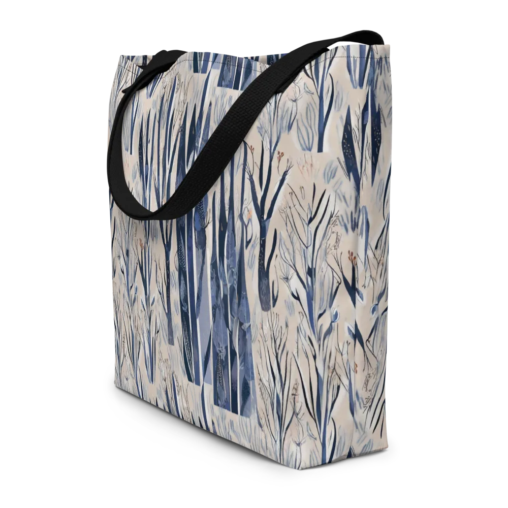 Winter Herbarium on Large Tote Bag W/ Pocket — Front