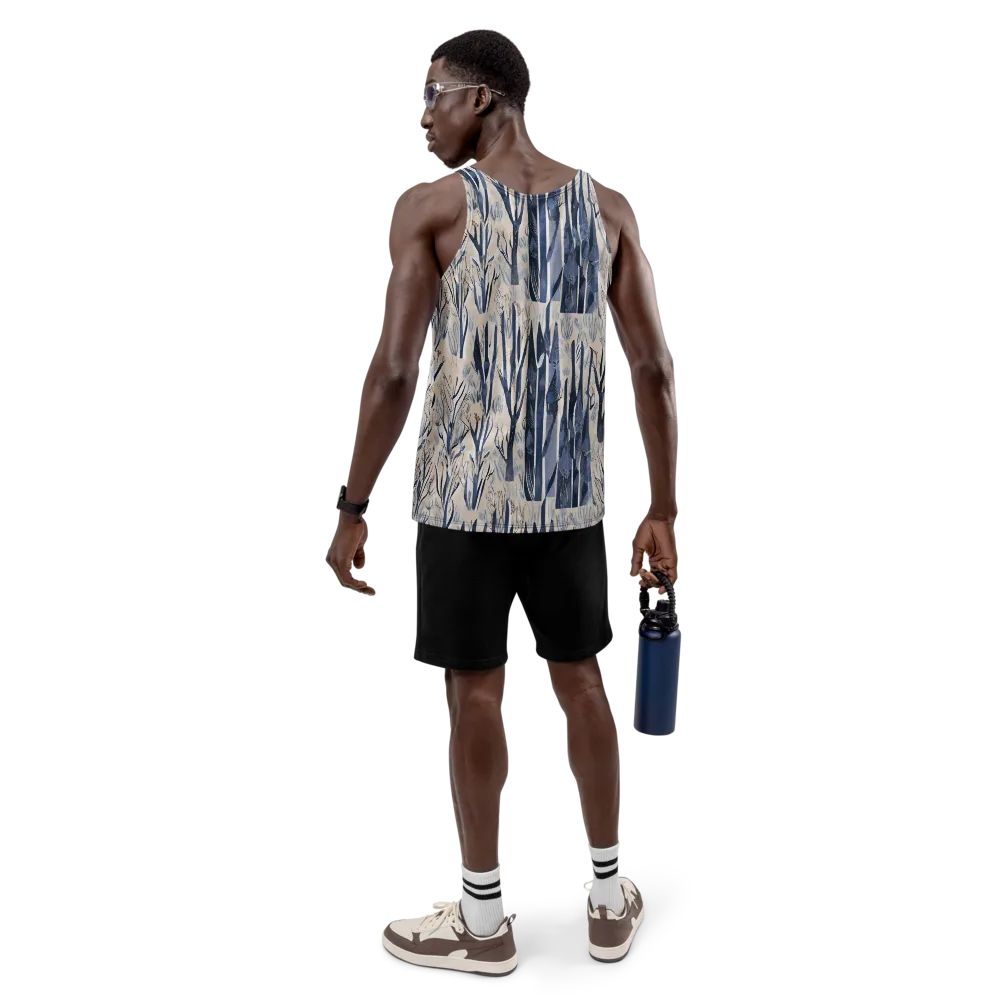 Winter Herbarium on Men's Tank Top — Back