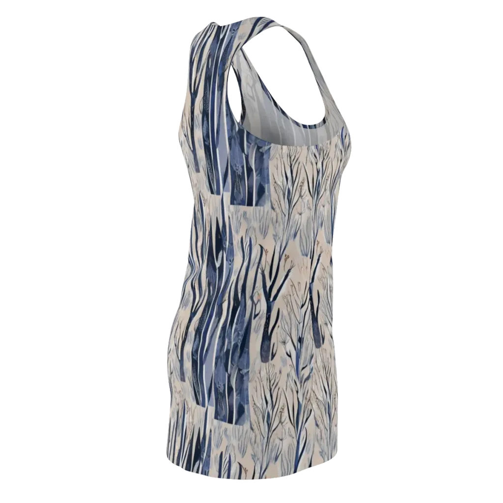 Winter Herbarium on Racerback Dress — Back Side