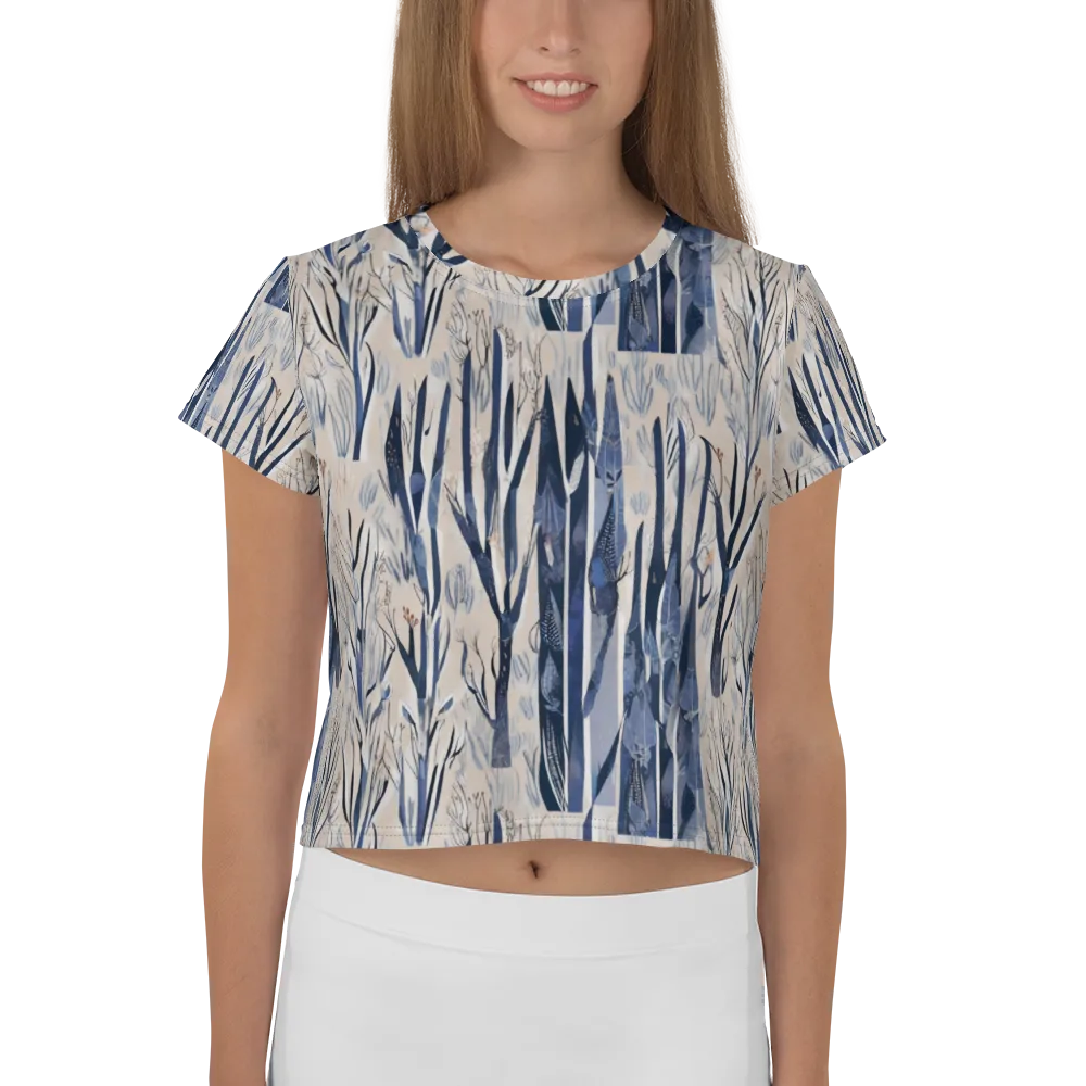 Winter Herbarium on Crop Tee — Front