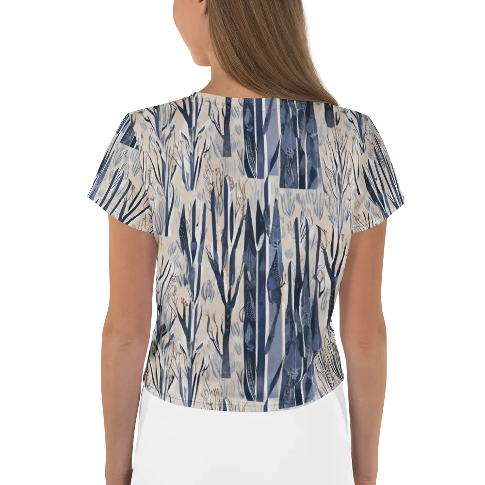 Winter Herbarium on Crop Tee — Back