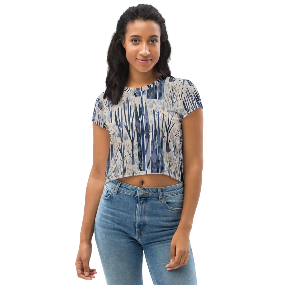 Winter Herbarium on Crop Tee — Front