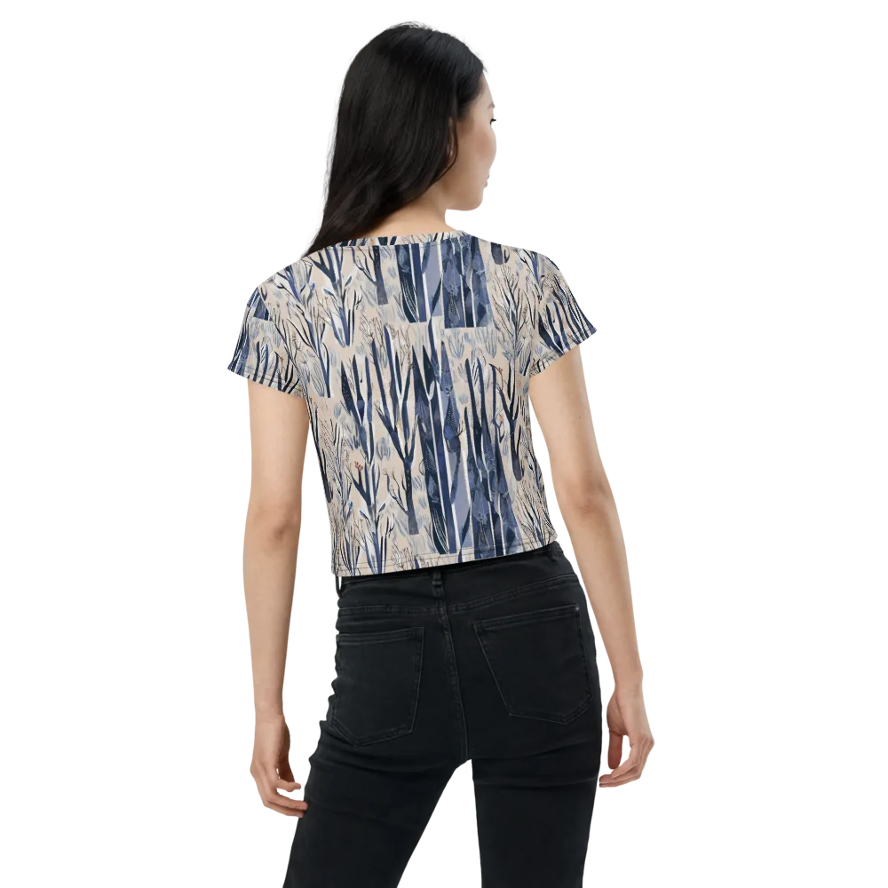 Winter Herbarium on Crop Tee — Back