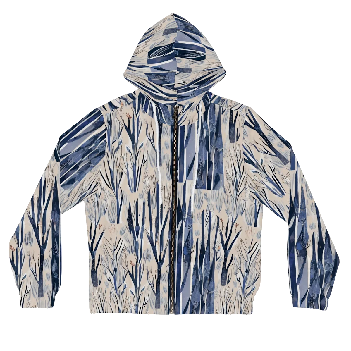 Winter Herbarium on Women's Full-Zip Hoodie — Front