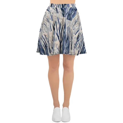 Winter Herbarium on a Skater Skirt