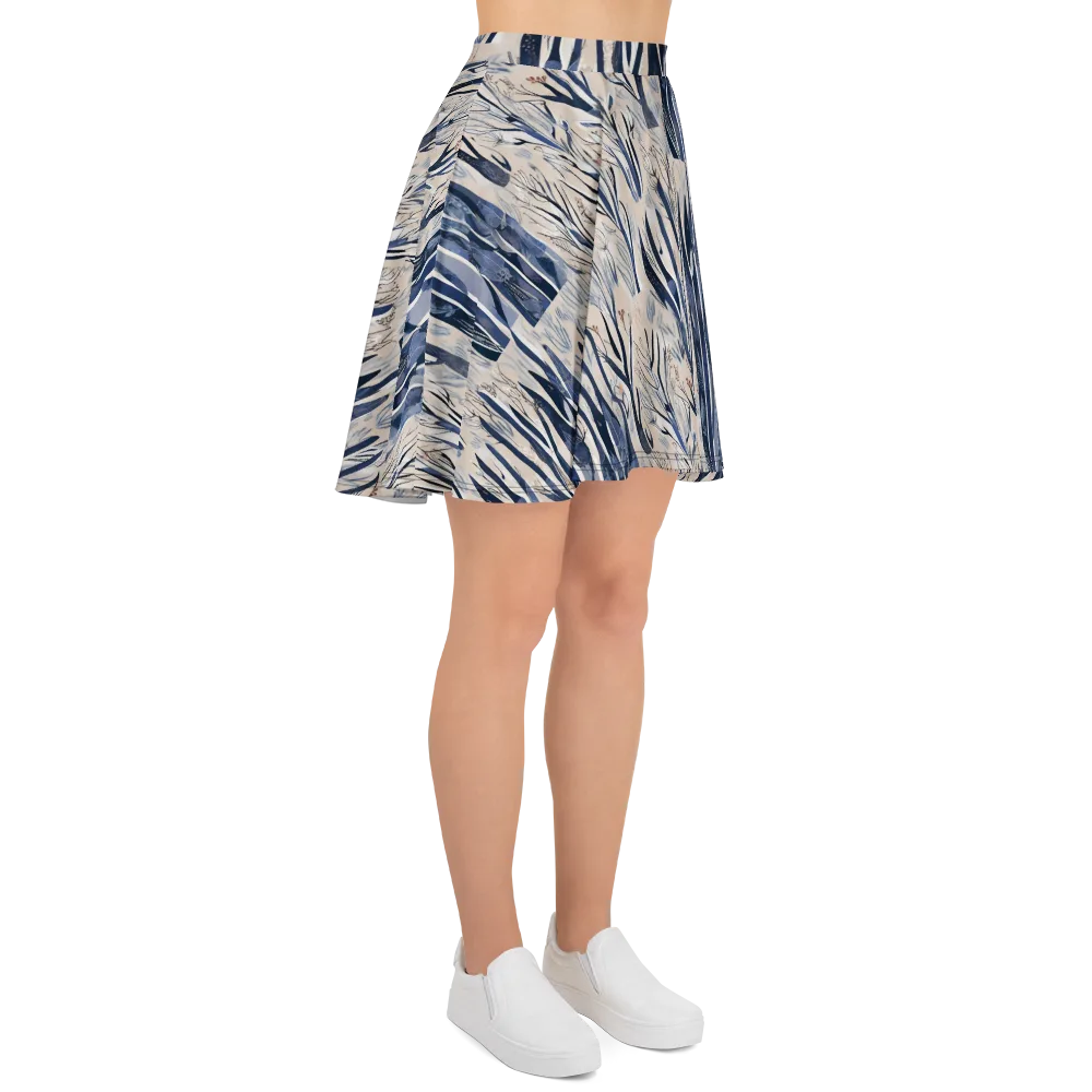 Winter Herbarium on Skater Skirt — Right