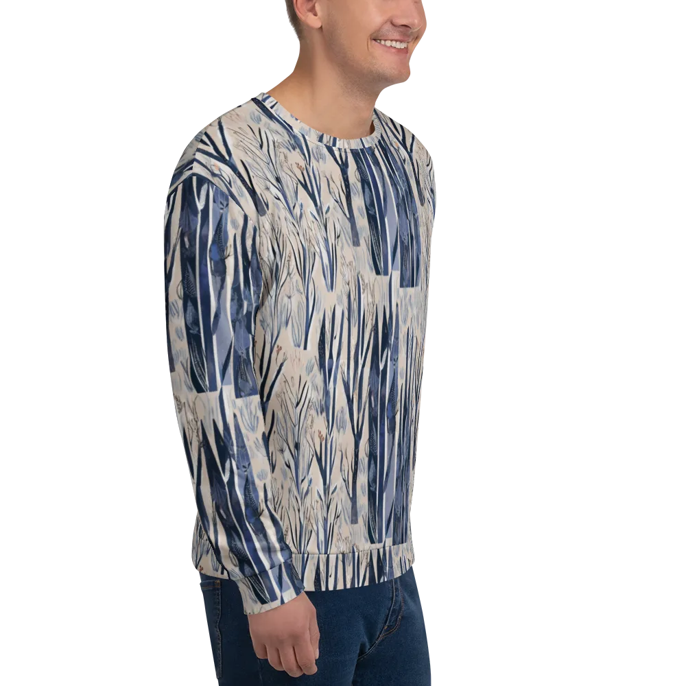 Winter Herbarium on Sweatshirt — Right Front