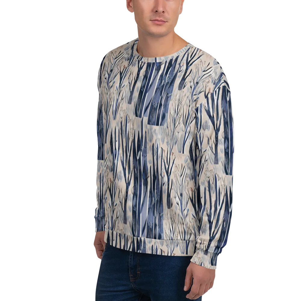 Winter Herbarium on Sweatshirt — Left Front