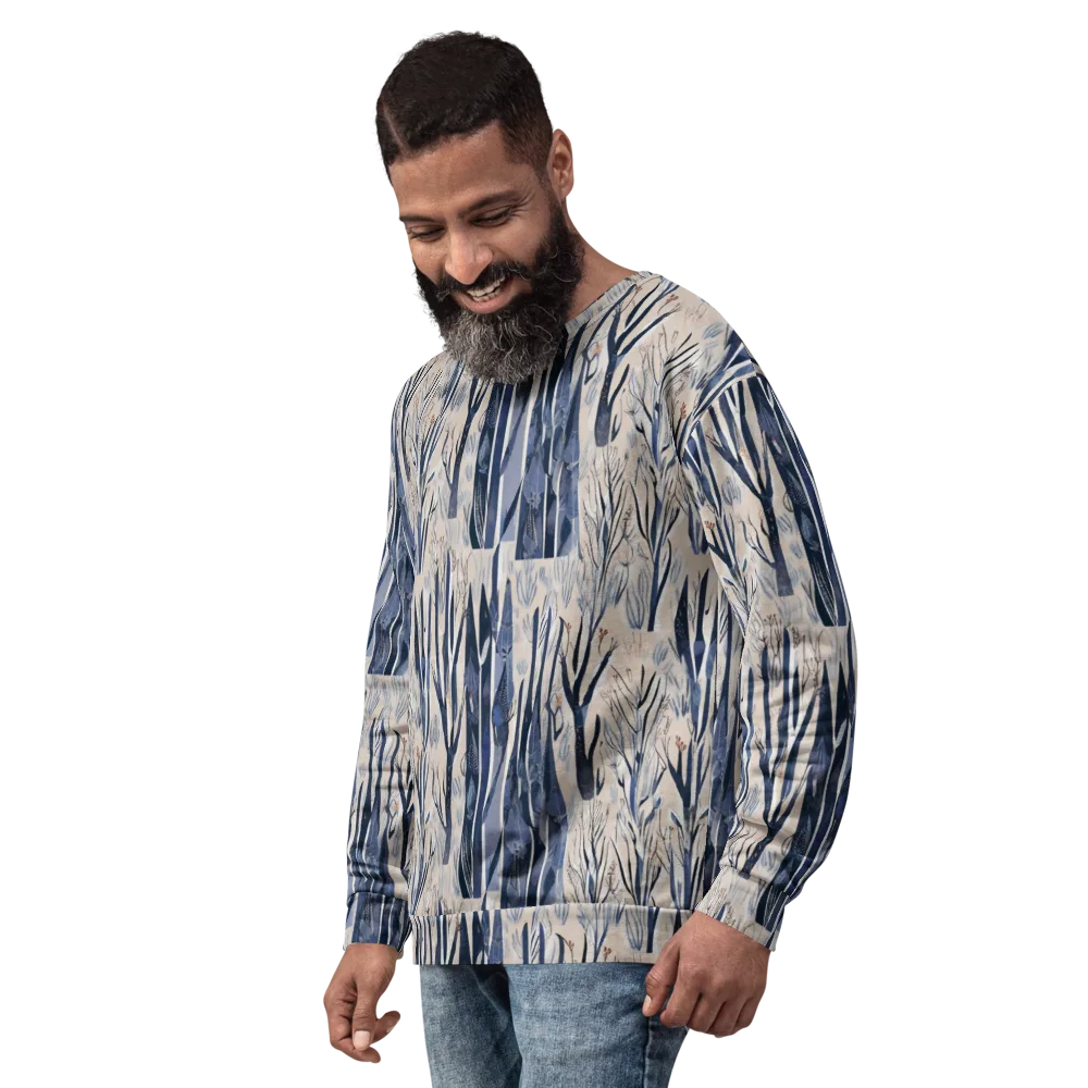 Winter Herbarium on Sweatshirt — Left Front