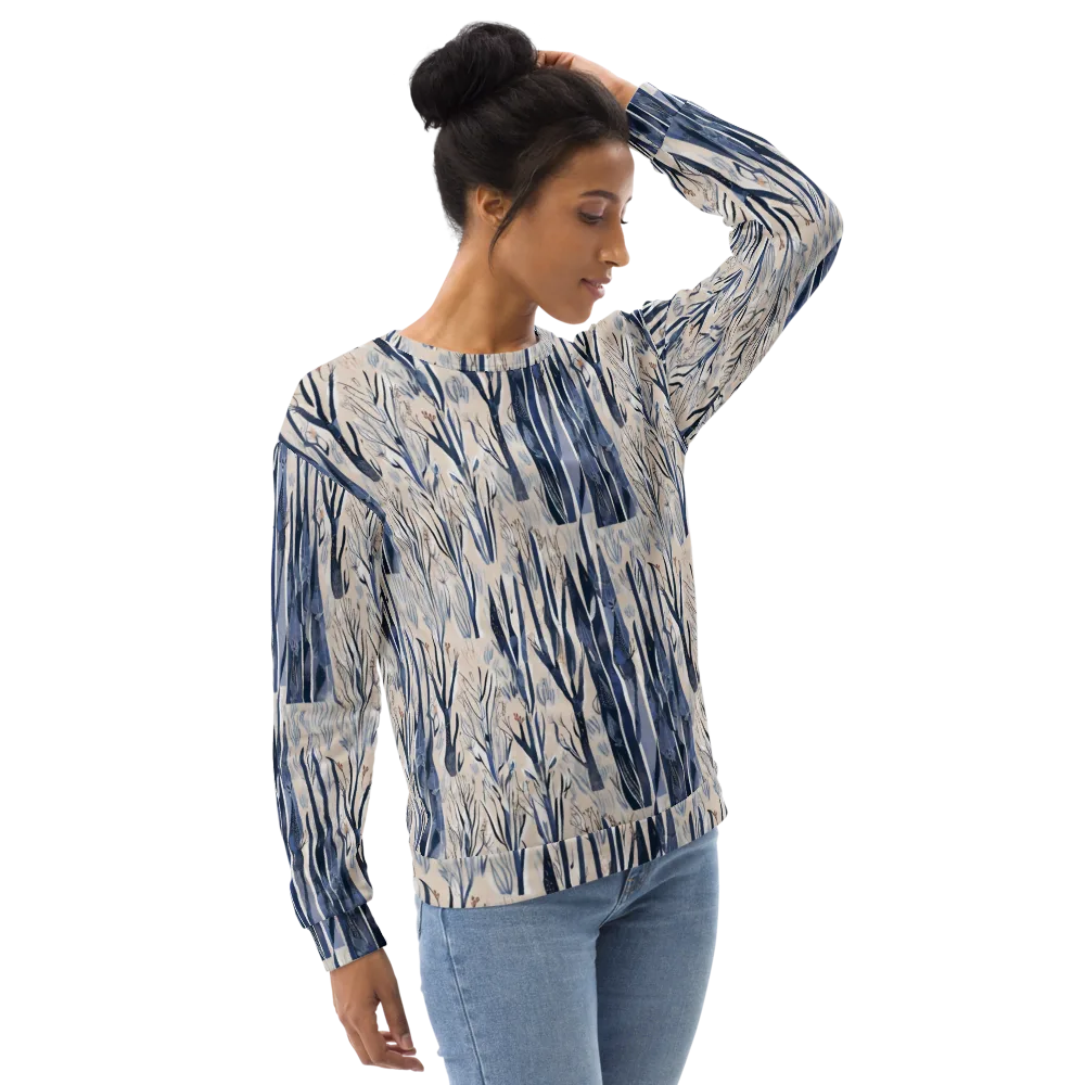 Winter Herbarium on Sweatshirt — Right Front