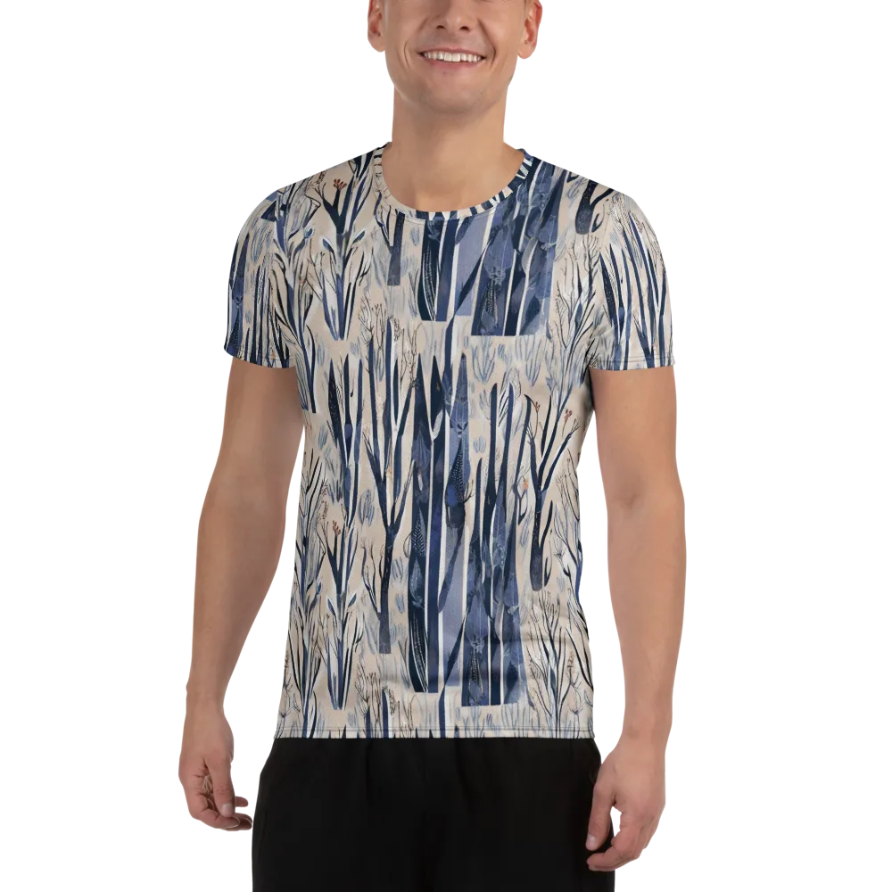 Winter Herbarium on Men's Athletic T-Shirt — Front