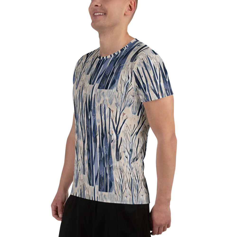 Winter Herbarium on Men's Athletic T-Shirt — Left