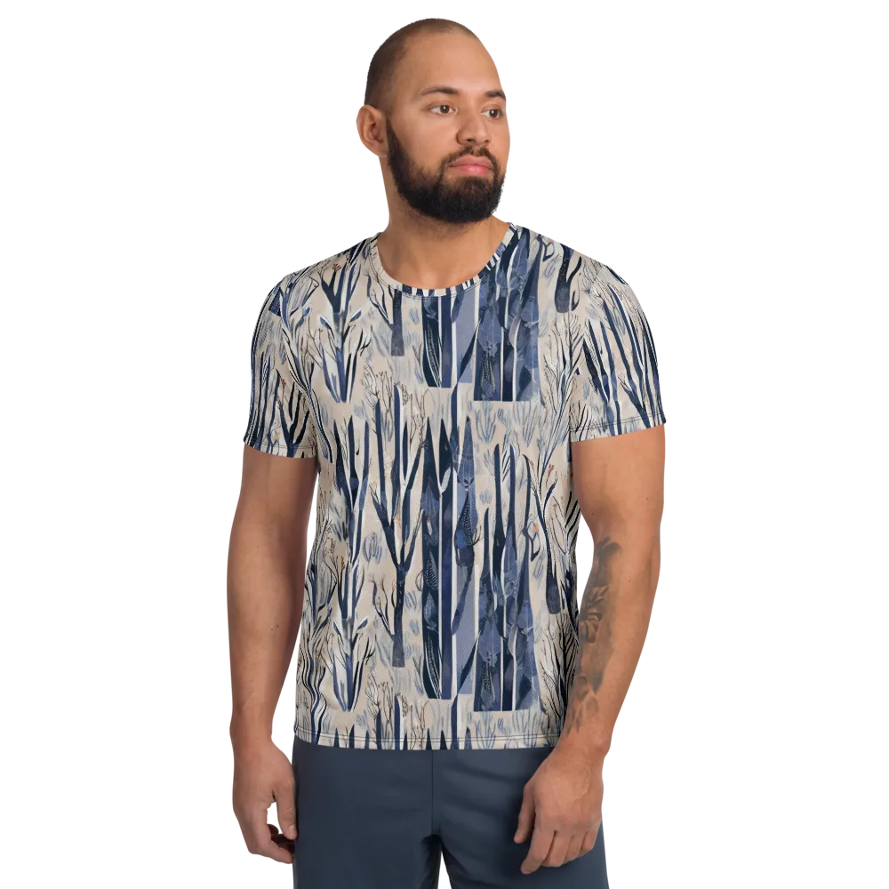 Winter Herbarium on Men's Athletic T-Shirt — Front