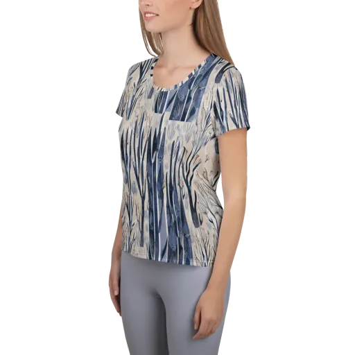 Winter Herbarium on a Women's Athletic T-Shirt