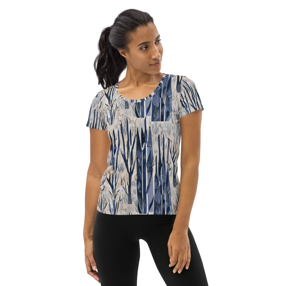 Winter Herbarium on Women's Athletic T-Shirt — Front