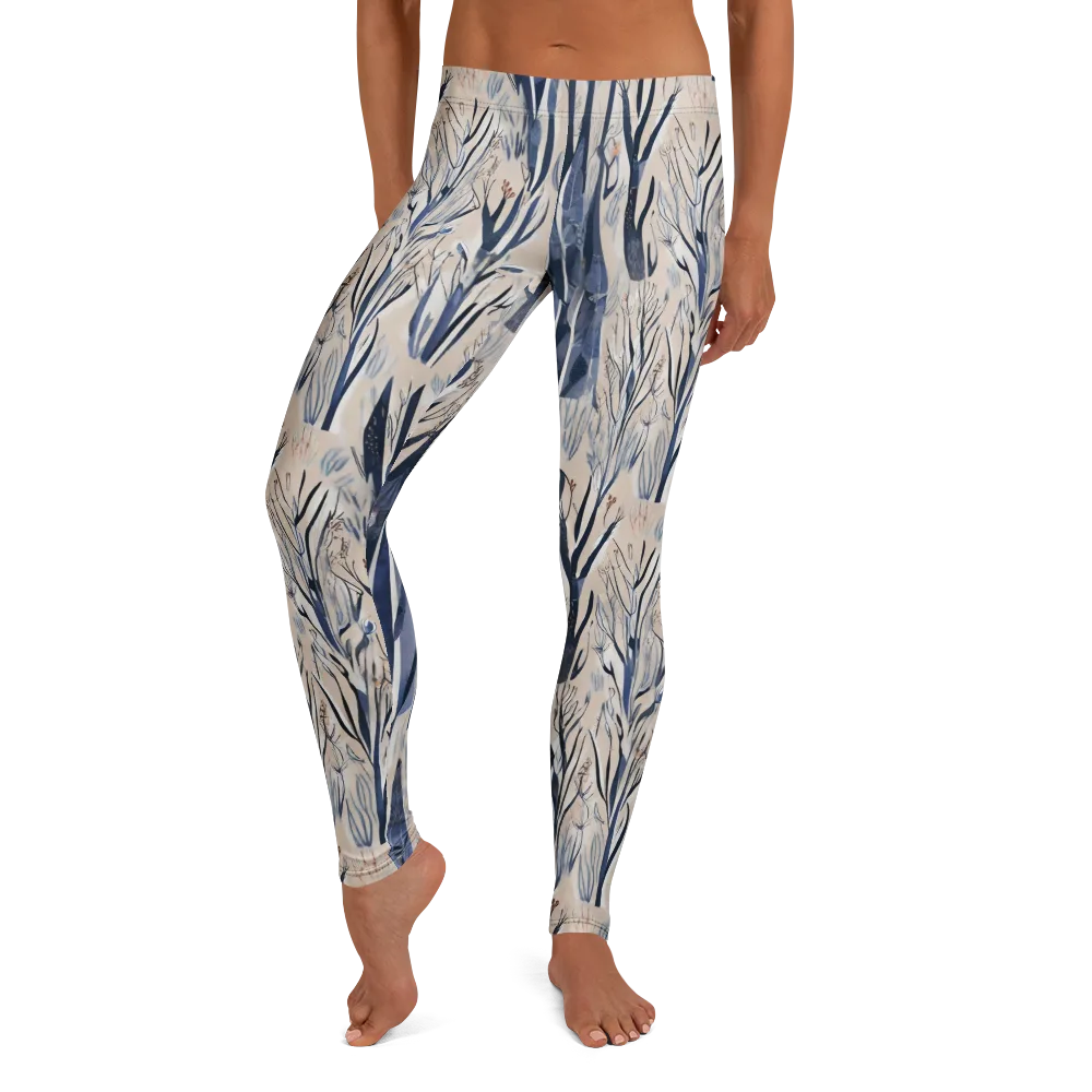 Winter Herbarium on Leggings — Front
