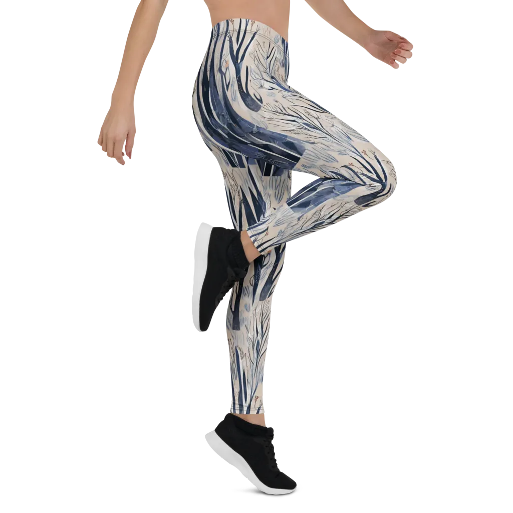 Winter Herbarium on Leggings — Right