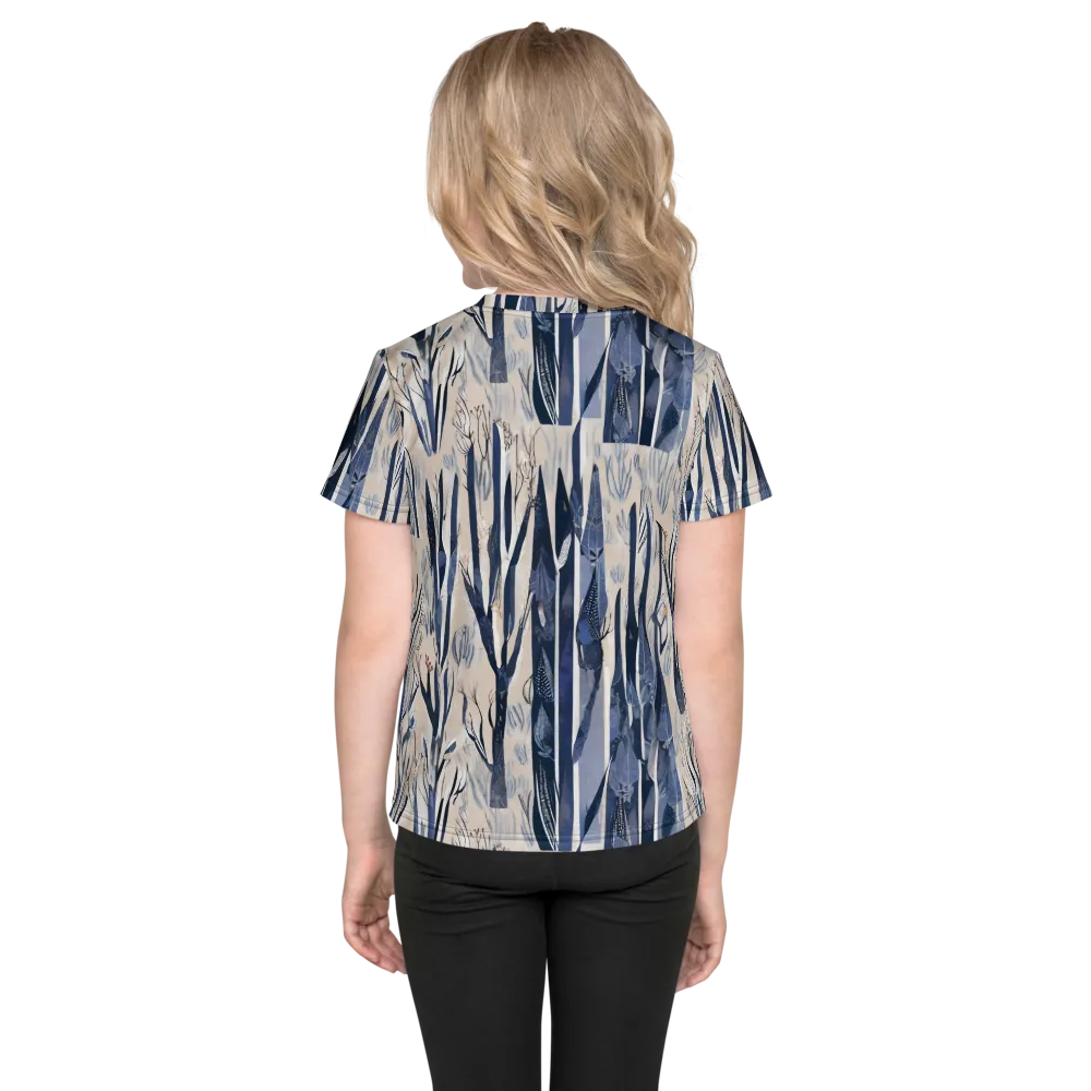 Winter Herbarium on Kids Crew Neck T-Shirt — Back