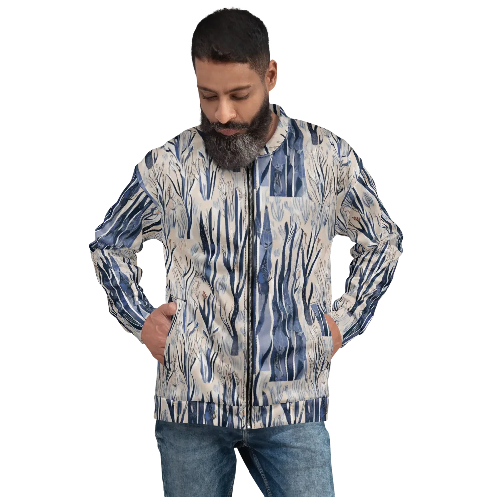 Winter Herbarium on Bomber Jacket — Front