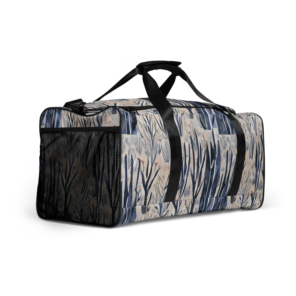 Winter Herbarium on Duffle Bag — Right Front