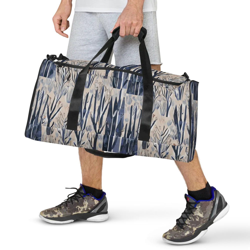 Winter Herbarium on Duffle Bag — Front