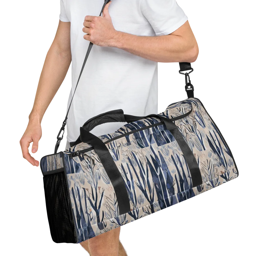 Winter Herbarium on Duffle Bag — Right Front