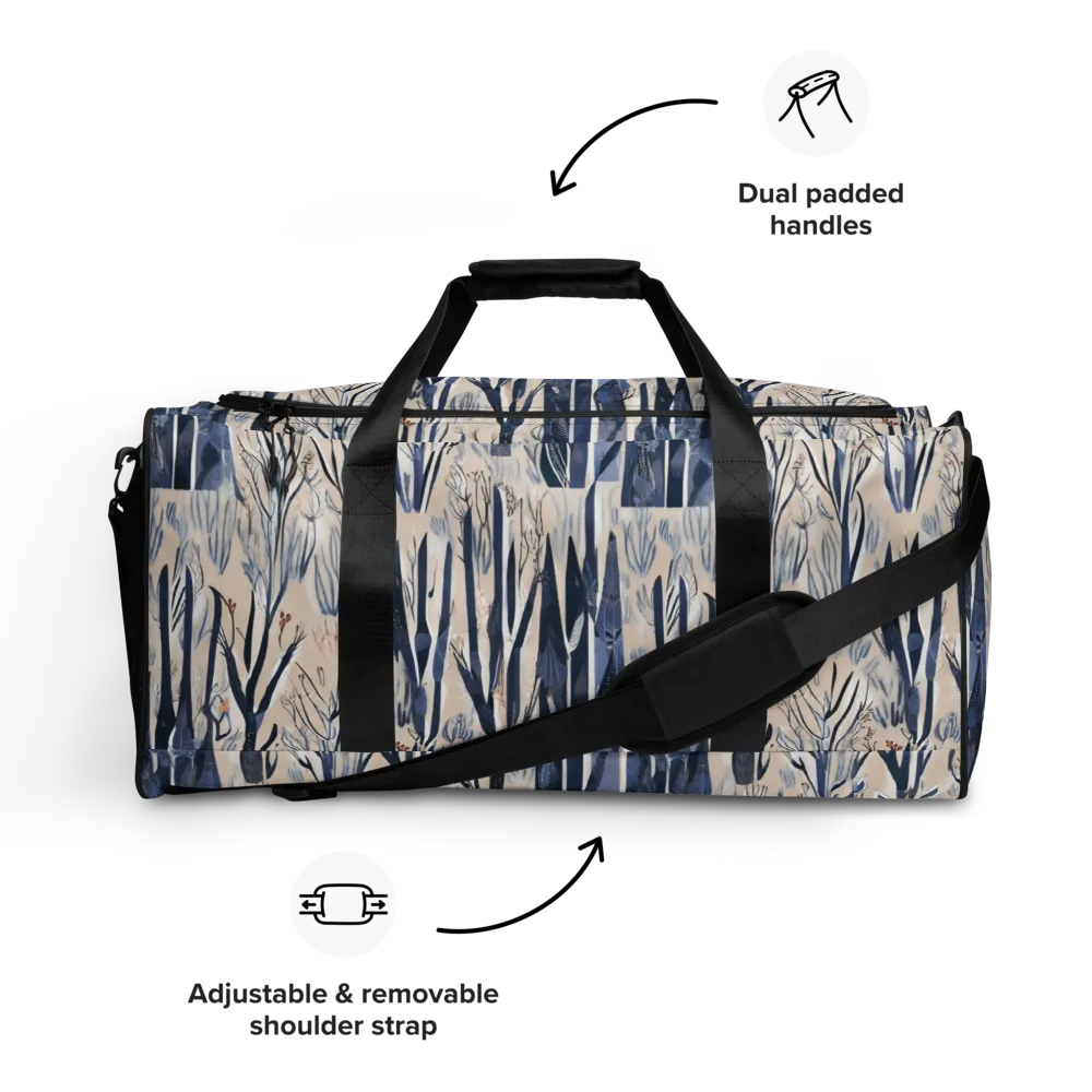 Winter Herbarium on Duffle Bag — Front