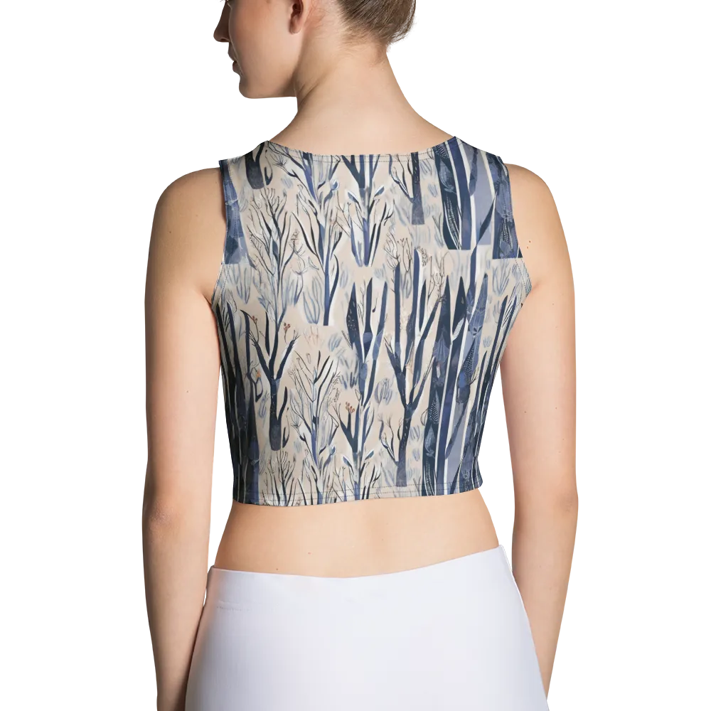 Winter Herbarium on Crop Top — Back