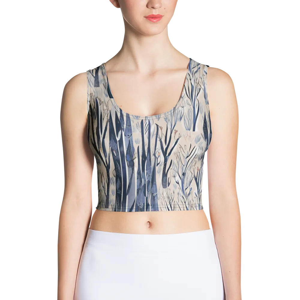 Winter Herbarium on Crop Top — Front