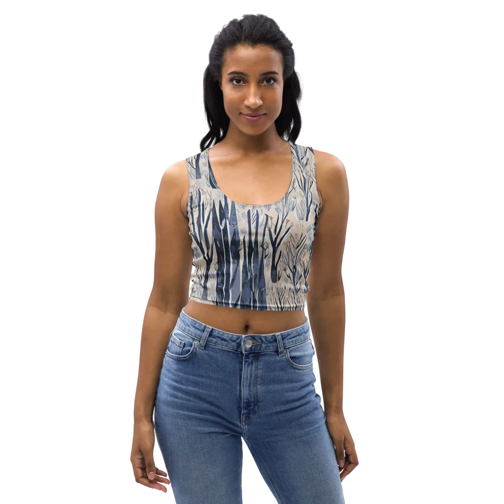 Winter Herbarium on Crop Top — Front