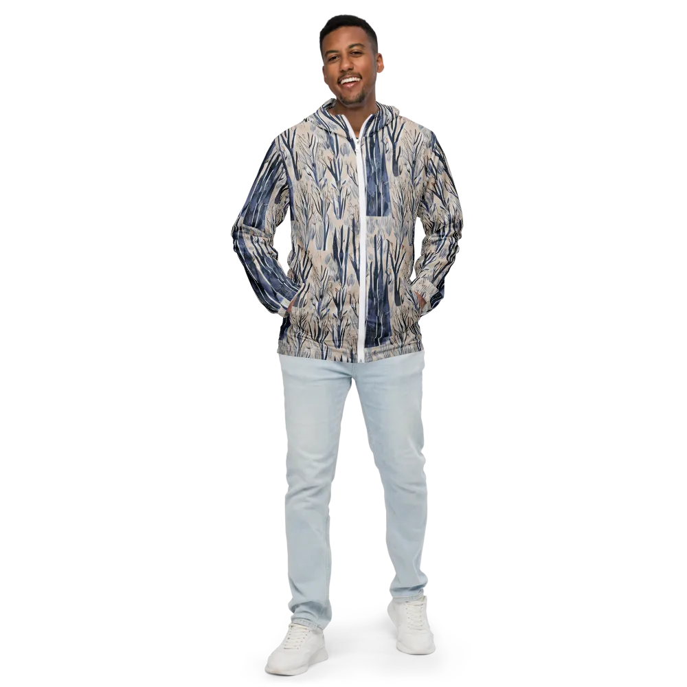 Winter Herbarium on Men's Windbreaker — Front