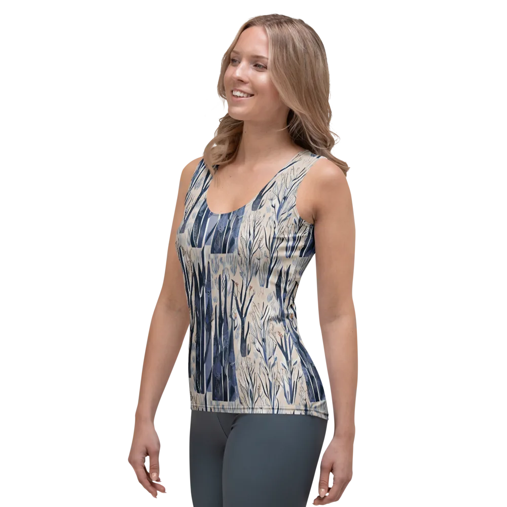 Winter Herbarium on Women's Tank Top — Left Front