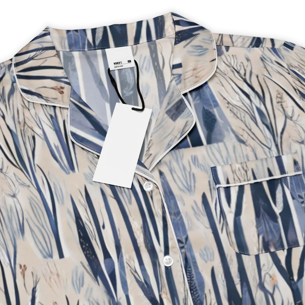 Winter Herbarium on Women's Short Sleeve Pajama Top — Product details