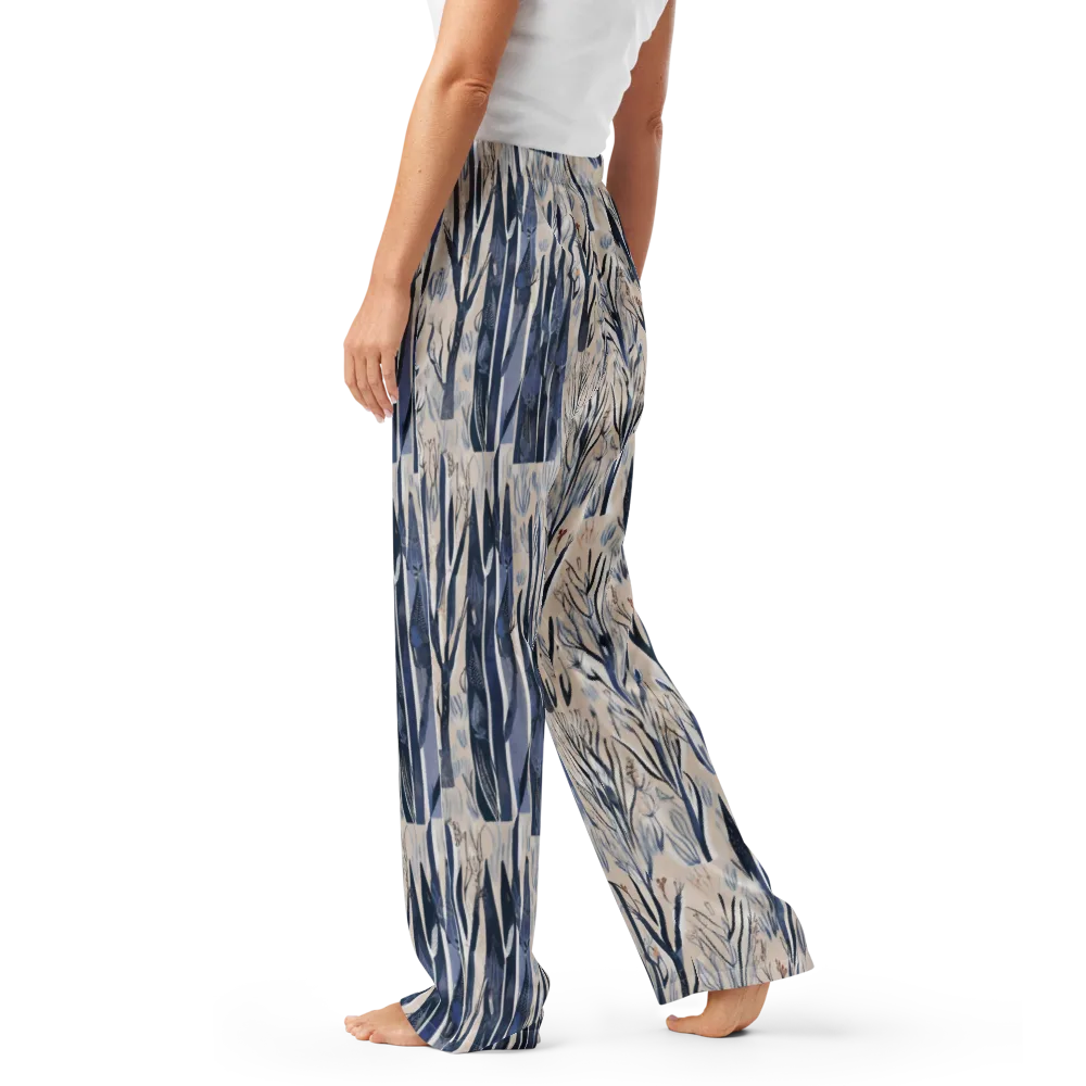 Winter Herbarium on Women's Pajama Pants — Left