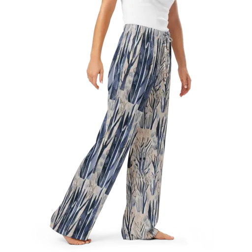 Winter Herbarium on a Women's Pajama Pants