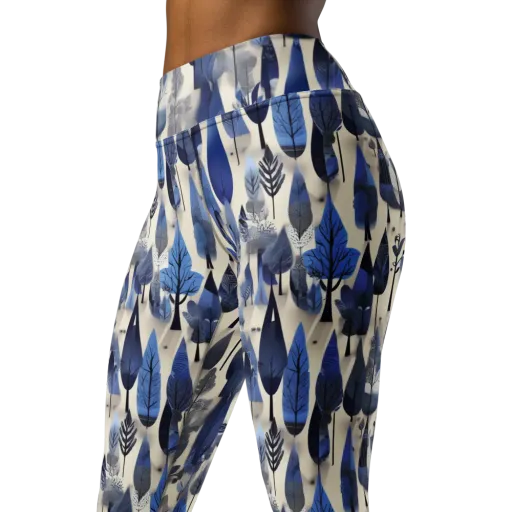 Azure Canopy on a Yoga Leggings