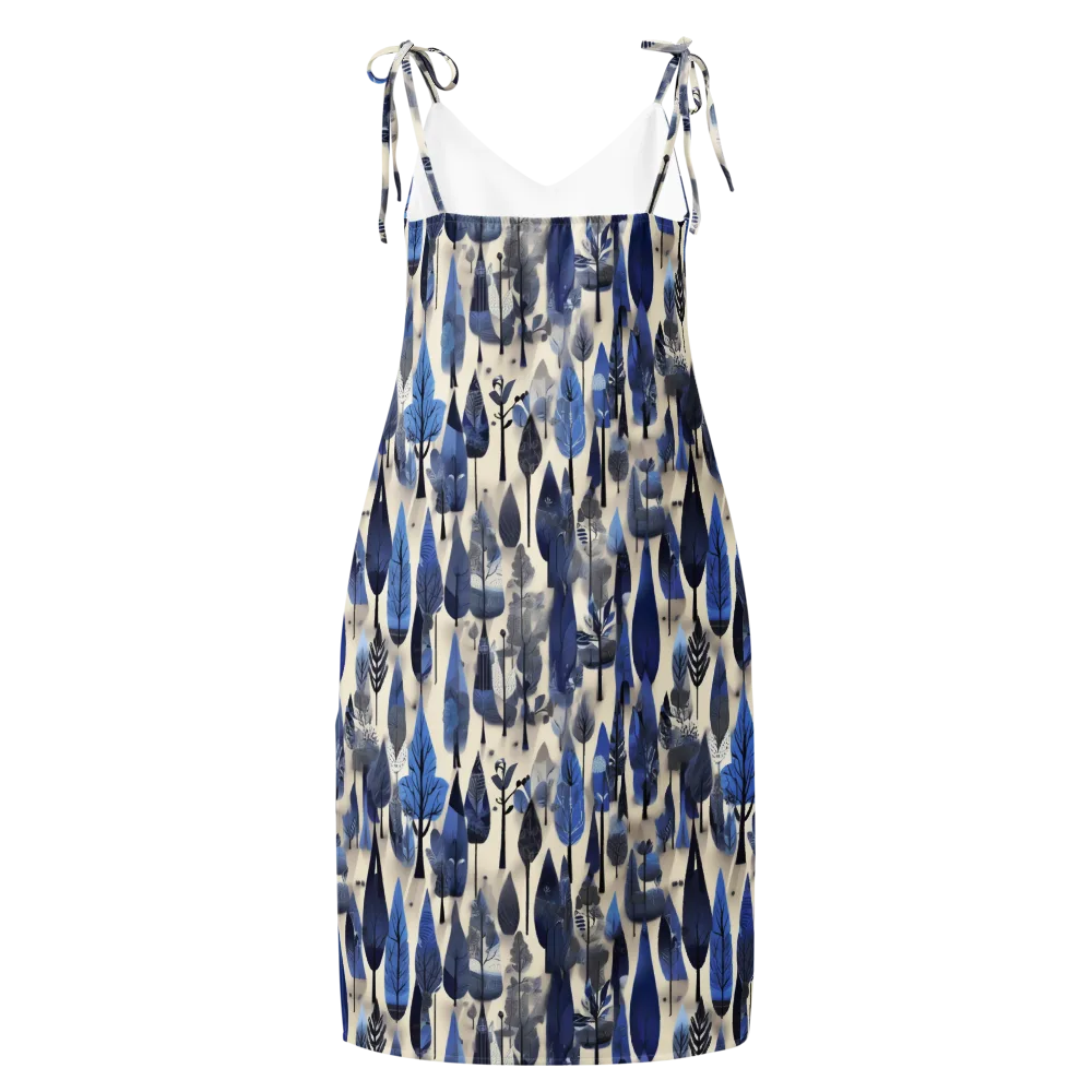 Azure Canopy on Slip Dress — Back