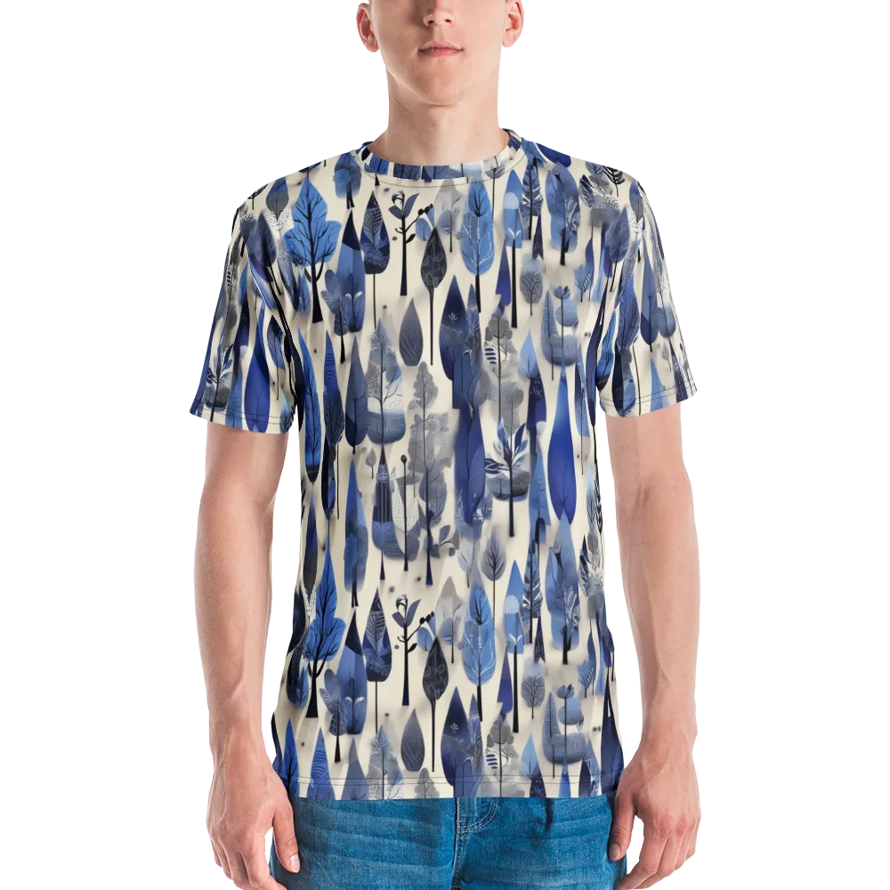 Azure Canopy on Men's Crew Neck T-Shirt — Front