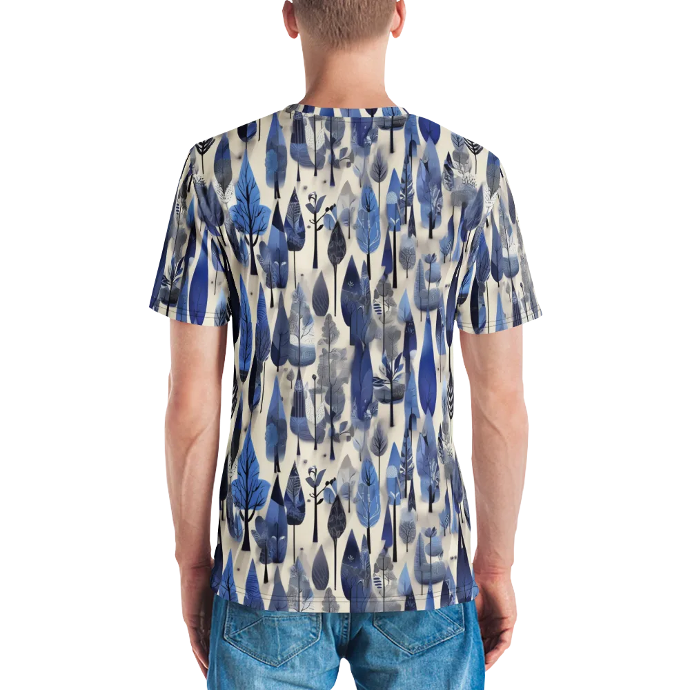 Azure Canopy on Men's Crew Neck T-Shirt — Back