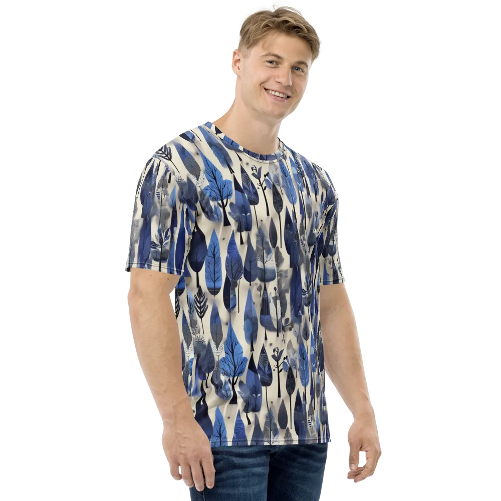 Azure Canopy on Men's Crew Neck T-Shirt — Right