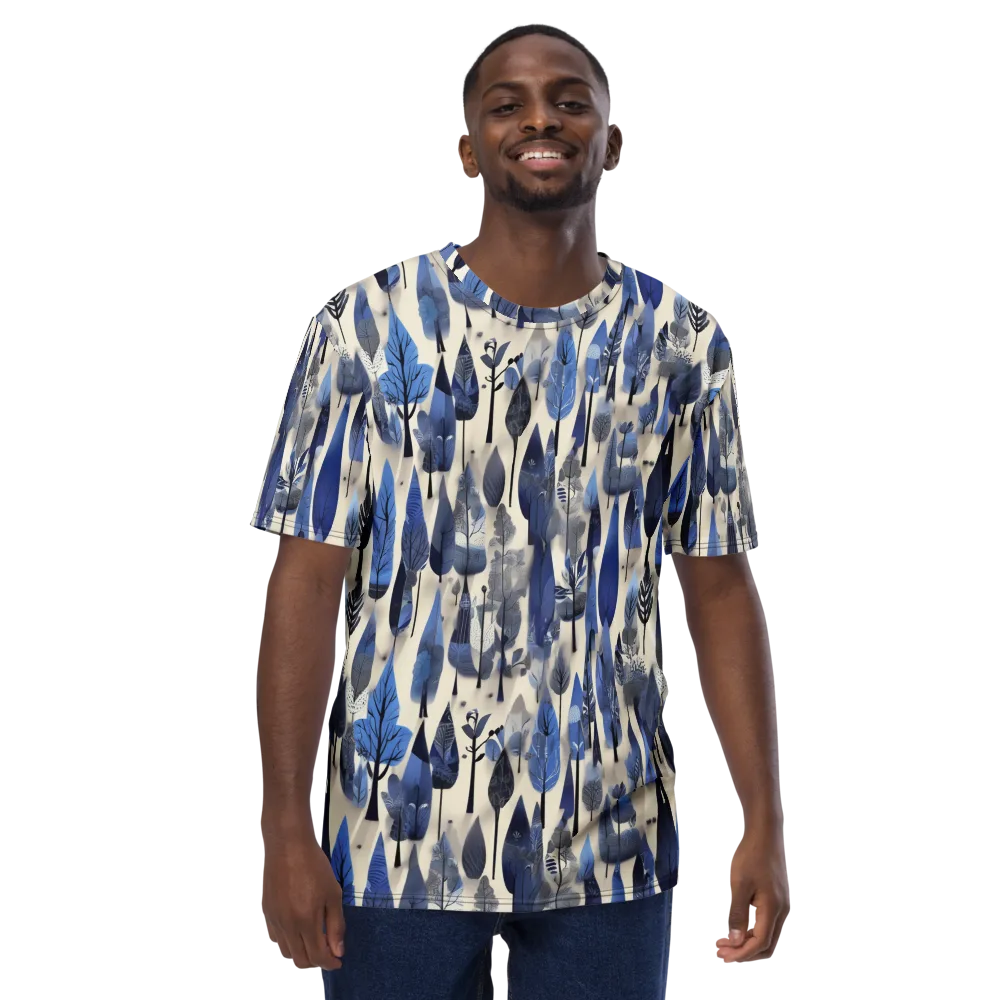 Azure Canopy on Men's Crew Neck T-Shirt — Front