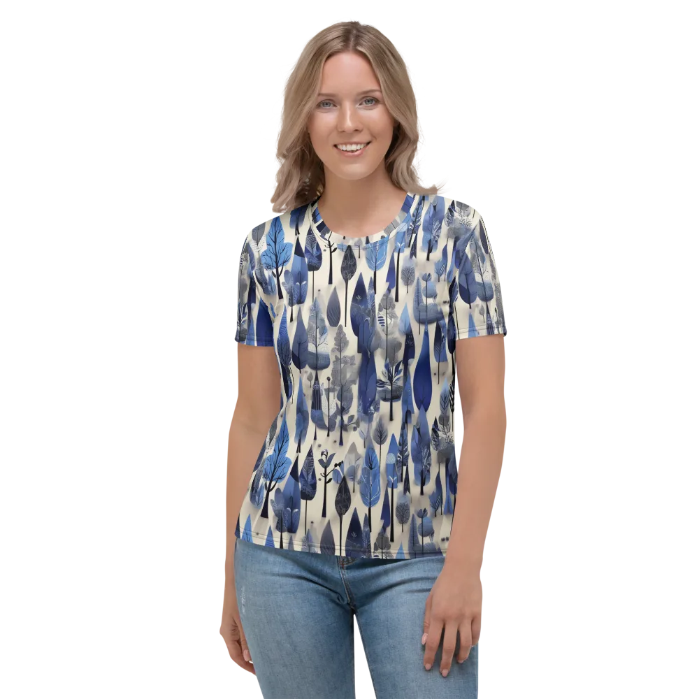 Azure Canopy on Women's Crew Neck T-Shirt — Front
