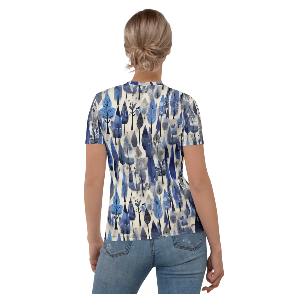 Azure Canopy on Women's Crew Neck T-Shirt — Back