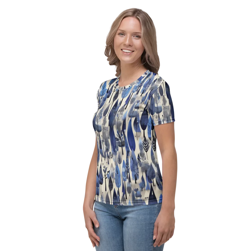 Azure Canopy on Women's Crew Neck T-Shirt — Left